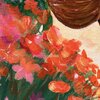 Poster vrouw bloemen A4 – Woman in the Garden kunstprint
