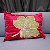 Rood velours Sierkussen