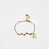 Sierlijke Armband met Ronde Hanger Gevuld met Echt Gipskruid (The Classics)