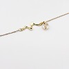 Sierlijke Armband met Ronde Hanger Gevuld met Echt Gipskruid (The Classics)