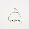 Sierlijke Armband met Ronde Hanger Gevuld met Echt Gipskruid (The Classics)