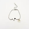 Sierlijke Armband met Ronde Hanger Gevuld met Echt Gipskruid (The Classics)