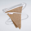 Vlaggenlijn jute, driehoek vlaggetjes, 5 en 10 meter