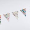Vlaggenlijn Splatter of Colors | Kleurrijke slinger met vlaggetjes gemaakt van stof