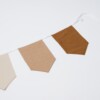 Vlaggenlijn Vintage Brown | Bruin / Beige / Neutraal / Aarde tinten slinger met wimpel vlaggetjes gemaakt van stof