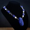 Wintersport & Ontspanning, handgemaakte sieradenset met ketting en ski oorbellen