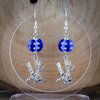 Wintersport & Ontspanning, handgemaakte sieradenset met ketting en ski oorbellen