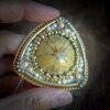 Aards & Tijdloos, Echinoid Fossiel Statement Ketting