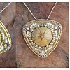 Aards & Tijdloos, Echinoid Fossiel Statement Ketting
