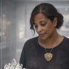 Aards & Tijdloos, Echinoid Fossiel Statement Ketting