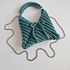 Gehaakte crossbody tas | Donkergroen