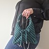 Gehaakte crossbody tas | Donkergroen