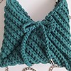 Gehaakte crossbody tas | Donkergroen