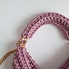 Gehaakte crossbody tas | Glitter lila