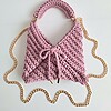 Gehaakte crossbody tas | Glitter lila