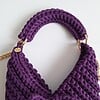 Gehaakte crossbody tas | Paars