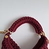 Gehaakte crossbody tas | Wijnrood