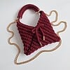 Gehaakte crossbody tas | Wijnrood