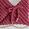 Gehaakte crossbody tas | Wijnrood
