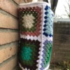 Gehaakte tas van granny squares, totebag, nieuw