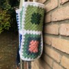 Gehaakte tas van granny squares, totebag, nieuw