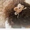 Haarclip bloem wol
