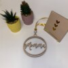 Handmade Stijlvolle Mama Auto Hanger – Lasergegraveerd & Versierd Cadeau