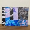 Houten plantencollage kaart