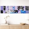 Houten plantencollage kaart