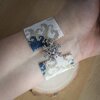 Ijsbloemen & Winter, peyote armband met winterster design