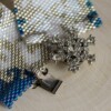Ijsbloemen & Winter, peyote armband met winterster design