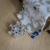 Ijsbloemen & Winter, peyote armband met winterster design