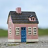 Keramieken Huisje Roze