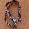 Keycord vlak | handgemaakt | babyrib | bloemen | Atelier 904
