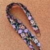 Keycord vlak | handgemaakt | babyrib | bloemen | Atelier 904