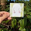 Micro gehaakte kersenbloesem sieradenset