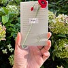 Micro Gehaakte klaprozen Boekenleggers