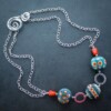 Retro & Radiant, statement ketting met handgemaakte glaskralen