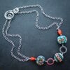 Retro & Radiant, statement ketting met handgemaakte glaskralen