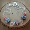 Retro & Radiant, statement ketting met handgemaakte glaskralen