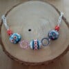 Retro & Radiant, statement ketting met handgemaakte glaskralen