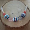 Retro & Radiant, statement ketting met handgemaakte glaskralen