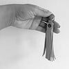 Rosé kleur sleutelhanger met franjes, keyring