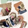 Scrunchie van double gauze | fuchsia | roze | handgemaakt | meerdere kleuren | Atelier 904