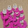 Scrunchie van double gauze | fuchsia | roze | handgemaakt | meerdere kleuren | Atelier 904