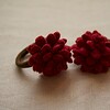 Set 3x elastieken bloemen neutraal (wol en kunstleer in diverse kleuren)