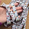 Sleutelhanger | polssleutelhanger | grijs, roze | handgemaakt | Atelier 904