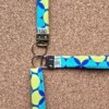Sleutelhanger | polssleutelhanger | retro | blauw, groen | Atelier 904