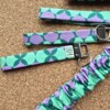 Sleutelhanger | polssleutelhanger | retro | paars, groen | handgemaakt | Atelier 904