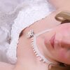 Strand & Luxe, Asymmetrische boho ketting met schelp voor een parel witte bruid